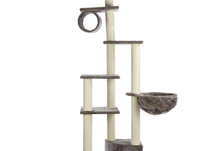 Trixie Kratzbaum Madrid - deckenhoch, grau, Katzenmöbel