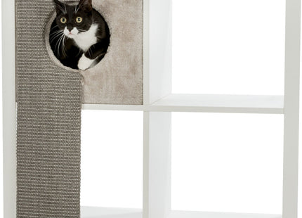 Trixie Kuschelhöhle mit Kratzbrett grau