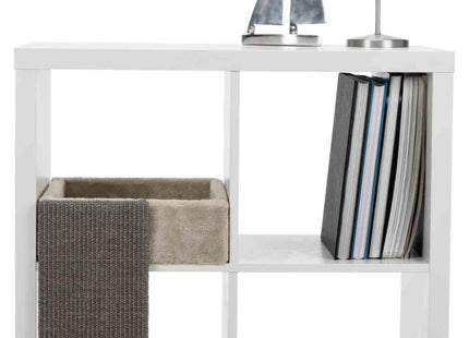 Trixie Katzenbett - Regalbett mit Kratzbrett lichtgrau