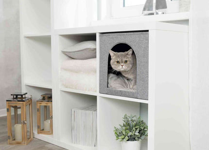 Trixie Kuschelhöhle Ella - Katzenhöhle grau 33x33x37cm