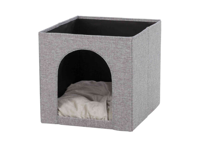 Trixie Kuschelhöhle Ella - Katzenhöhle grau 33x33x37cm