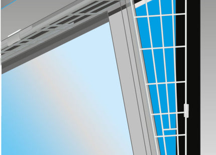 Trixie Schutzgitter Fenster Seitenteil weiss 62x16.7cm