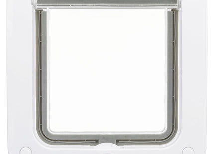 Trixie 2-Wege Freilauftür - Katzentür weiss klein