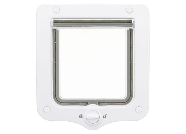 Trixie 2-Wege Freilauftür - Katzentür weiss klein