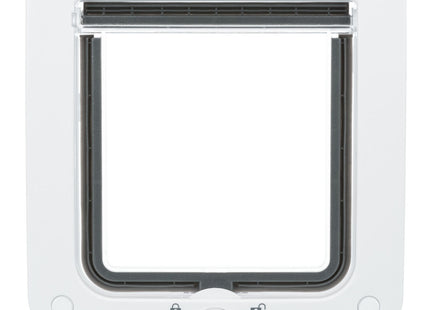 Trixie 4-Wege Freilauftür - Katzentür weiss 20x22cm