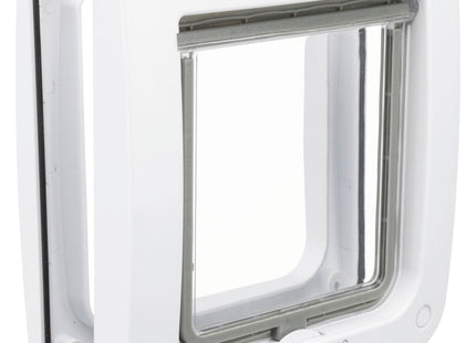 Trixie 4-Wege Freilauftür - Katzentür weiss 20x22cm