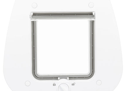 Trixie 4-Wege Freilauftür – Katzentür weiss