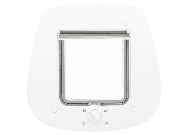 Trixie 4-Wege Freilauftür – Katzentür weiss