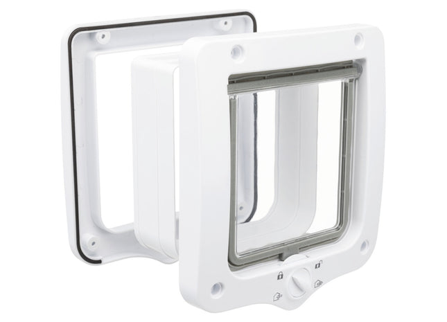 Trixie 4-Wege Tunnelelement – Katzentür weiss