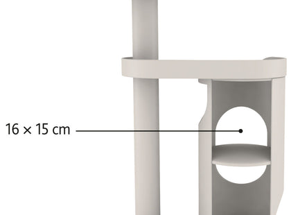 Trixie Kratzbaum Falco - Katzenkratzbaum, lichtgrau, 117 cm
