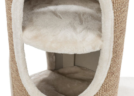 Trixie Kratzbaum Falco - Katzenkratzbaum, lichtgrau, 117 cm