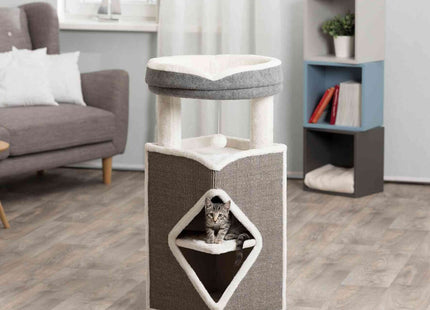 Trixie Cat Tower Arma - Katzenkletterturm grau/blau