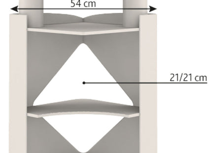 Trixie Cat Tower Arma - Katzenkletterturm grau/blau