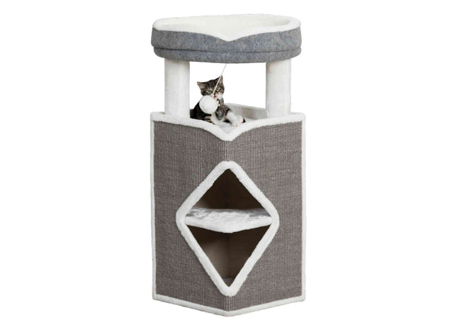 Trixie Cat Tower Arma - Katzenkletterturm grau/blau