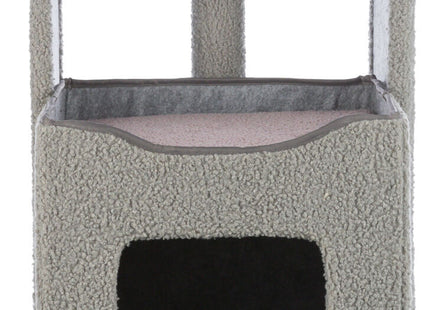 Trixie Junior Kratzbaum Carlita – grau/flieder kompakt