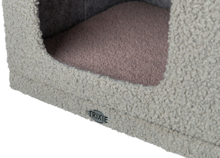 Trixie Junior Kratzbaum Carlita – grau/flieder kompakt