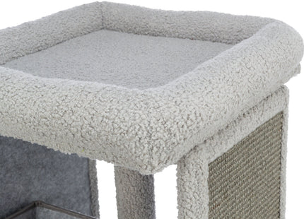 Trixie Junior Kratzbaum Carlita – grau/flieder kompakt