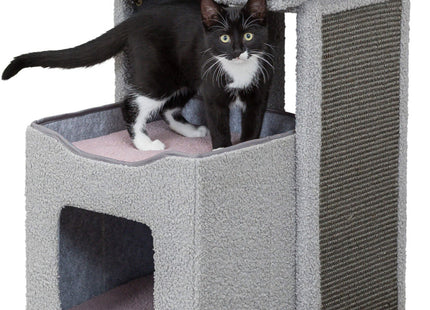 Trixie Junior Kratzbaum Carlita – grau/flieder kompakt