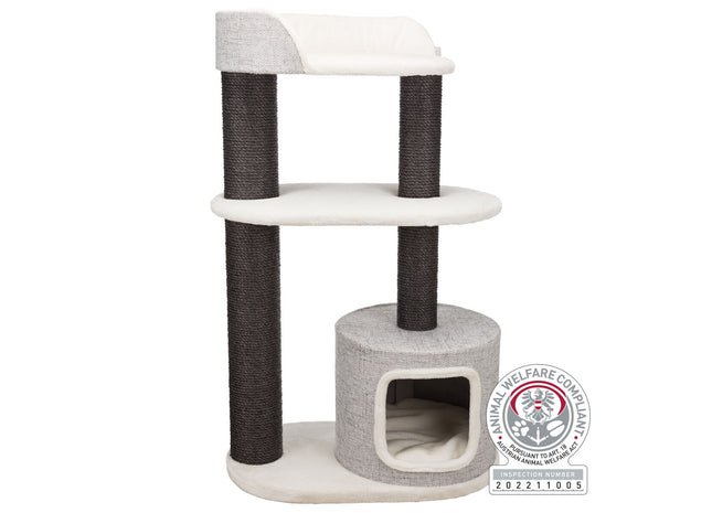 Trixie Kratzbaum XXL Cara - Katzenkratzbaum weiss/grau