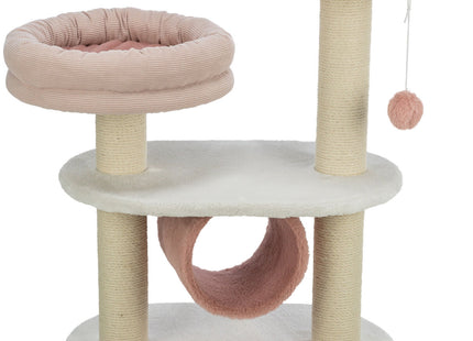 Trixie Kratzbaum Isabella – 70cm, Weiss/Altrosa