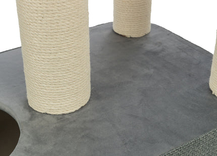 Trixie Kratzbaum Viviana - Eckig blau/grau 86 cm