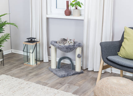 Trixie Kratzbaum Baza mit Bürste grau 50cm