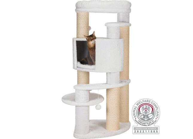 Trixie Kratzbaum XXL Zita - Katzenkratzbaum weiss 147cm