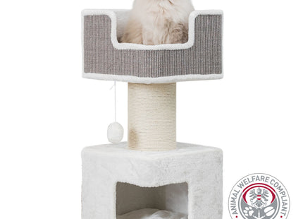 Trixie Kratzbaum Ava - Weiss, 86 cm, Katzenkratzbaum