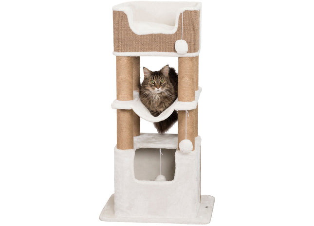 Trixie Kratzbaum Lucano – Weiss, 110 cm hoch