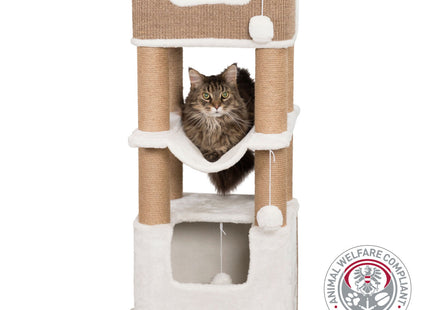 Trixie Kratzbaum Lucano – Weiss, 110 cm hoch