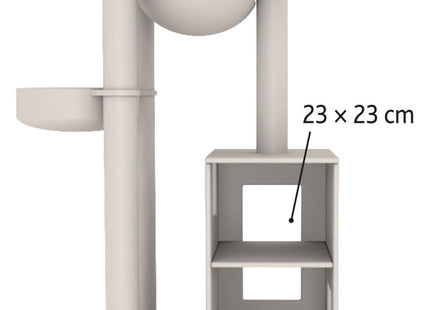 Trixie Kratzbaum XXL Amadeus - Katzenkratzbaum grau 163cm