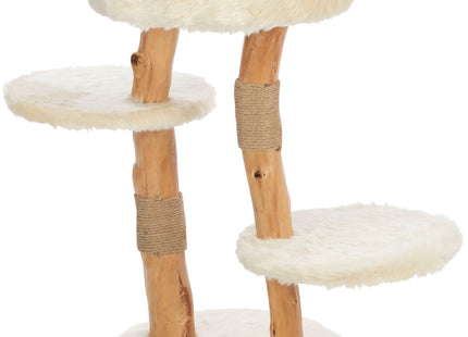 Trixie Kratzbaum Santo - Echt-Holz, creme, 73 cm