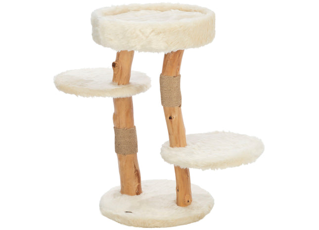 Trixie Kratzbaum Santo - Echt-Holz, creme, 73 cm