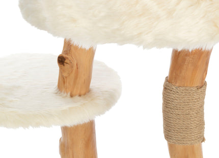 Trixie Kratzbaum Santo - Echt-Holz, creme, 73 cm