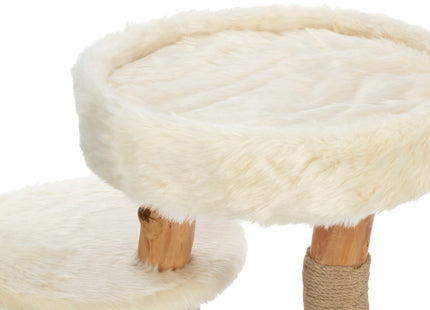 Trixie Kratzbaum Santo - Echt-Holz, creme, 73 cm