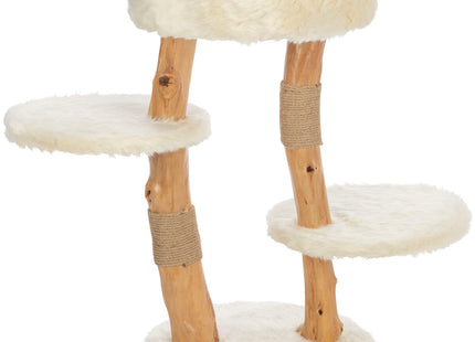 Trixie Kratzbaum Santo - Echt-Holz, creme, 73 cm