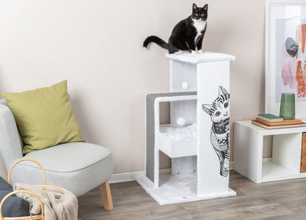 Trixie Kratzbaum Maria - Katzenkratzbaum weiss/grau 101cm