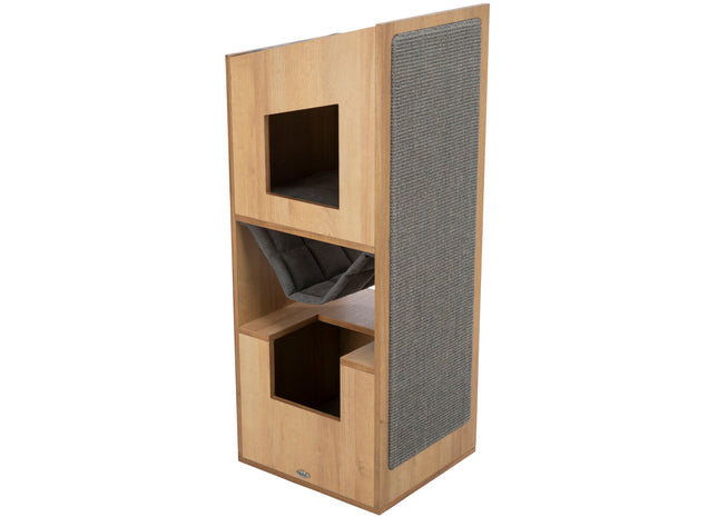 Trixie Cat Tower CityStyle – Katzenkratzbaum braun/grau