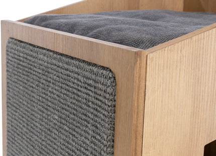 Trixie Cat Tower CityStyle – Katzenkratzbaum braun/grau