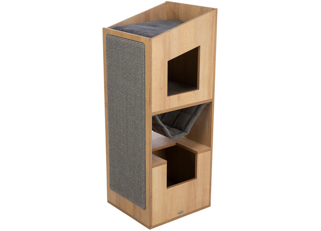 Trixie Cat Tower CityStyle – Katzenkratzbaum braun/grau