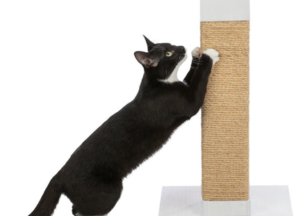 Trixie BE NORDIC Kratzstamm Iben – kompakt, weiss, Sisal