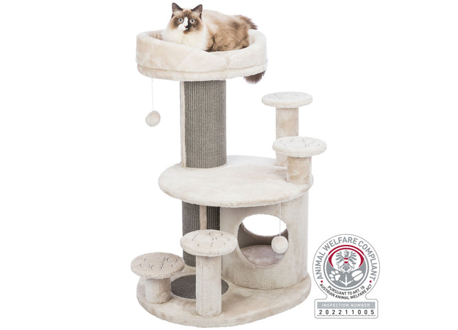 Trixie Senioren-Kratzbaum Emil – Katzenkratzbaum lichtgrau