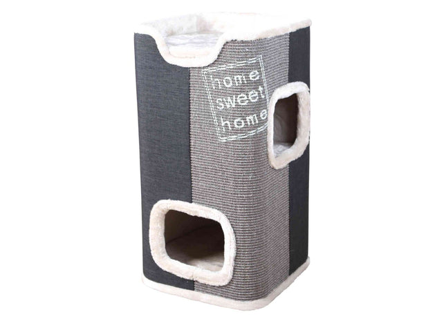Trixie Cat Tower Jorge - Katzenkratzbaum lichtgrau anthrazit