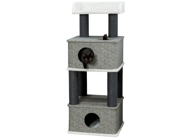 Trixie Kratzbaum Almira – grau, 128 cm hoch