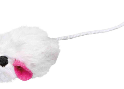 Trixie Spielmause mit Catnipkern, 5 cm - Set mit 6 Spielzeugmäusen für Katzen, die mit anregendem Catnip gefüllt sind