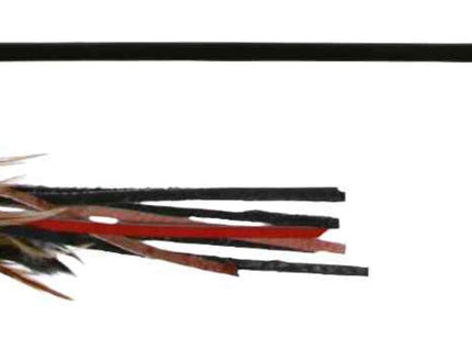 Trixie Spielangel mit Lederstreifen und Feder, 50 cm