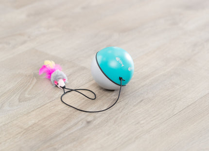Trixie Turbinio Ball mit Motor und Maus aus Kunststoff, Durchmesser 9 cm