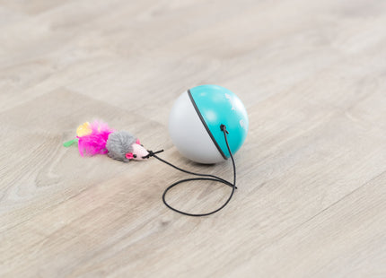 Trixie Turbinio Ball mit Motor und Maus aus Kunststoff, Durchmesser 9 cm