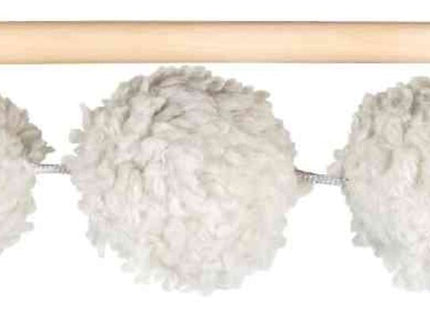 Trixie Spielangel mit 3 Bällen - 50cm, bunt