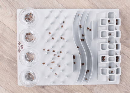 Interaktives Katzenspielzeug in Weiss - Trixie Cat Activity Fun Board